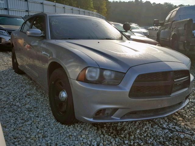 2C3CDXAT1DH592677 - 2013 DODGE CHARGER PO SILVER photo 1
