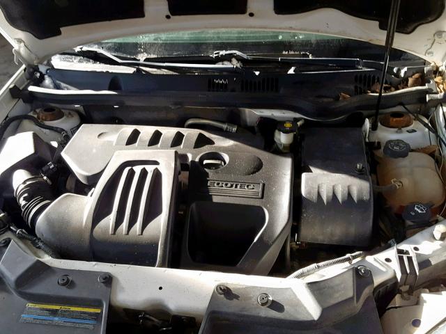 1G2AJ55F477111202 - 2007 PONTIAC G5 WHITE photo 7