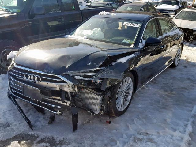 WAU8DAF88KN006089 - 2019 AUDI A8 L BLACK photo 2