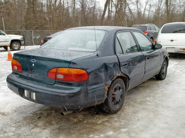 1Y1SK528XXZ433281 - 1999 CHEVROLET GEO PRIZM GREEN photo 4