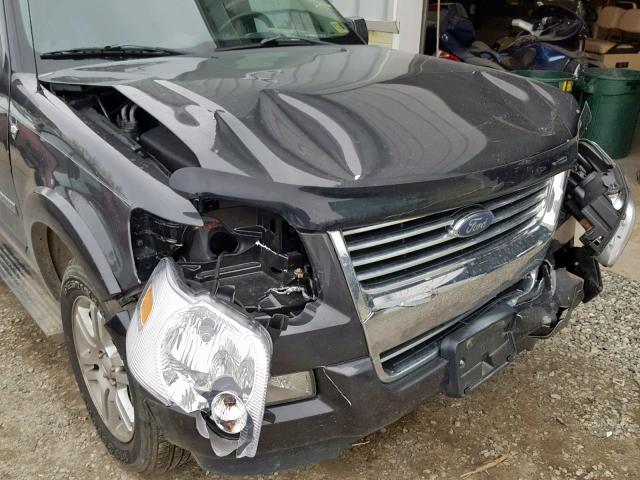 1FMEU75877UA37384 - 2007 FORD EXPLORER L GRAY photo 9