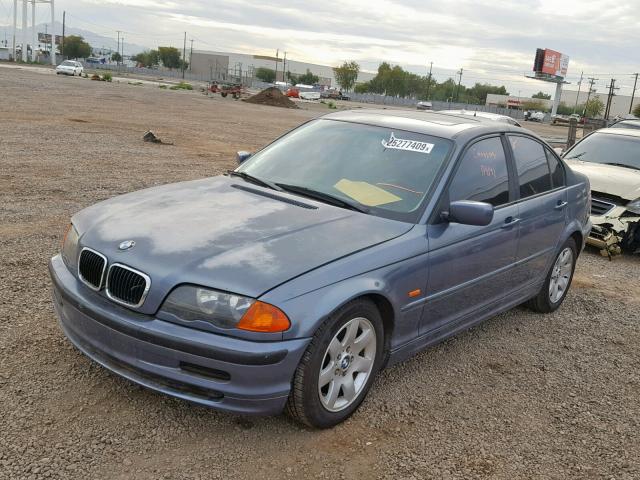 WBAAM3339XCA80777 - 1999 BMW 323I BLUE photo 2