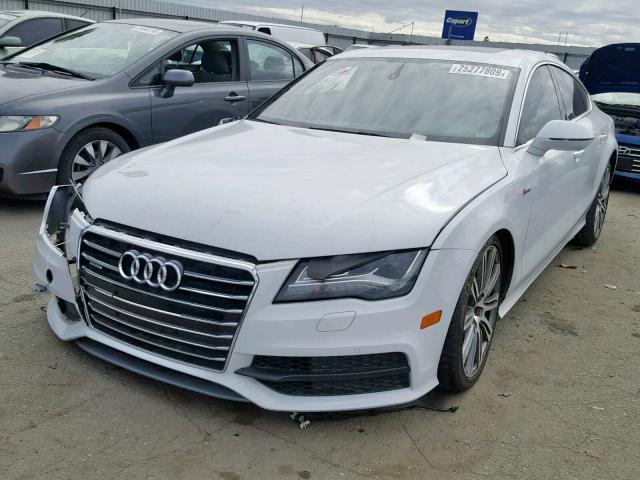 WAU2GAFC2DN071976 - 2013 AUDI A7 PRESTIG WHITE photo 2