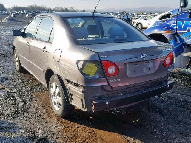 2T1BR38E64C274010 - 2004 TOYOTA COROLLA CE GRAY photo 3