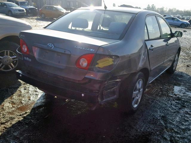 2T1BR38E64C274010 - 2004 TOYOTA COROLLA CE GRAY photo 4