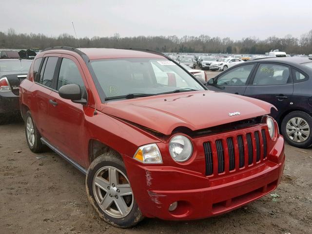 1J8FT470X7D265941 - 2007 JEEP COMPASS RED photo 1