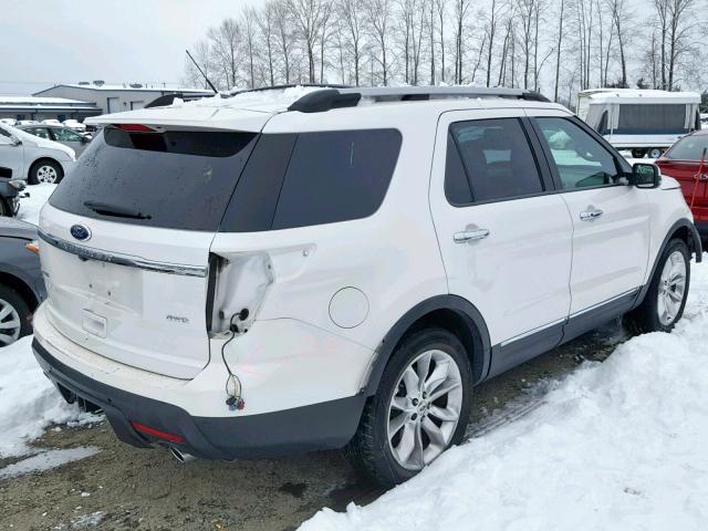 1FMHK8F81BGA51778 - 2011 FORD EXPLORER L WHITE photo 4