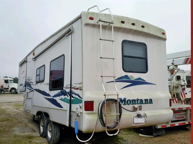 4YDF2852X34503154 - 2003 KEYSTONE MONTANA WHITE photo 3