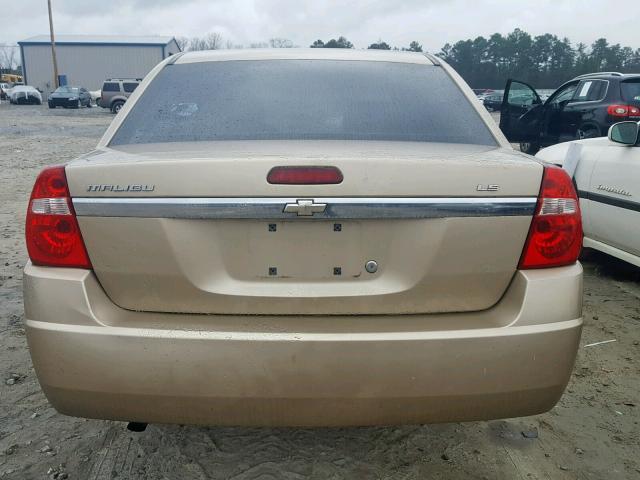 1G1ZS58F47F312491 - 2007 CHEVROLET MALIBU LS GOLD photo 9