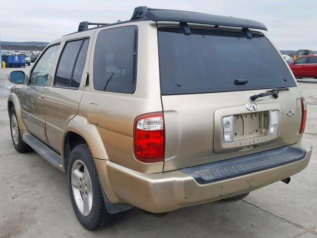 JNRDR09X33W250664 - 2003 INFINITI QX4 TAN photo 3