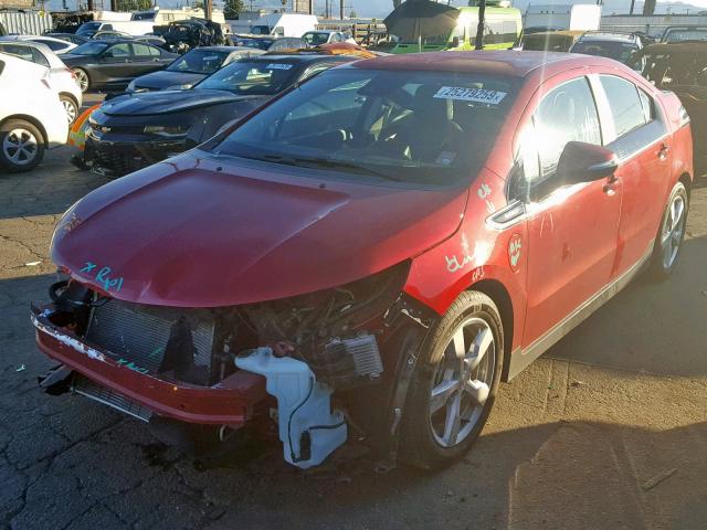 1G1RH6E48DU101468 - 2013 CHEVROLET VOLT RED photo 2