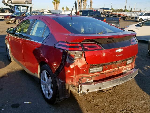 1G1RH6E48DU101468 - 2013 CHEVROLET VOLT RED photo 3