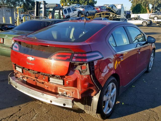 1G1RH6E48DU101468 - 2013 CHEVROLET VOLT RED photo 4