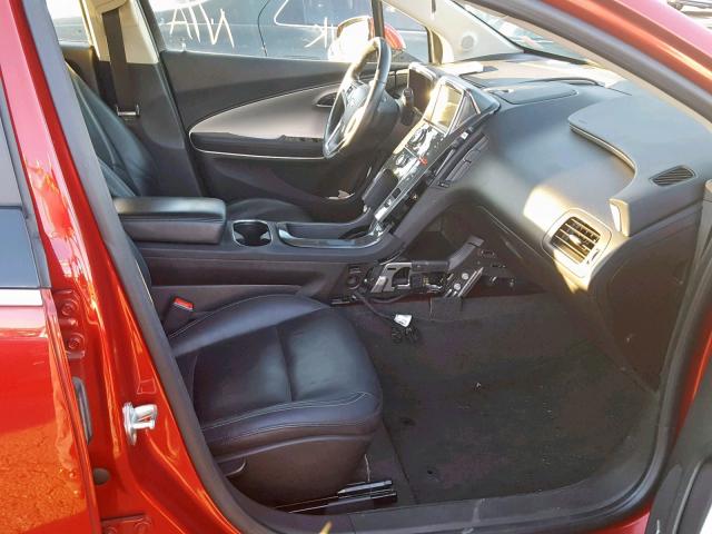 1G1RH6E48DU101468 - 2013 CHEVROLET VOLT RED photo 5