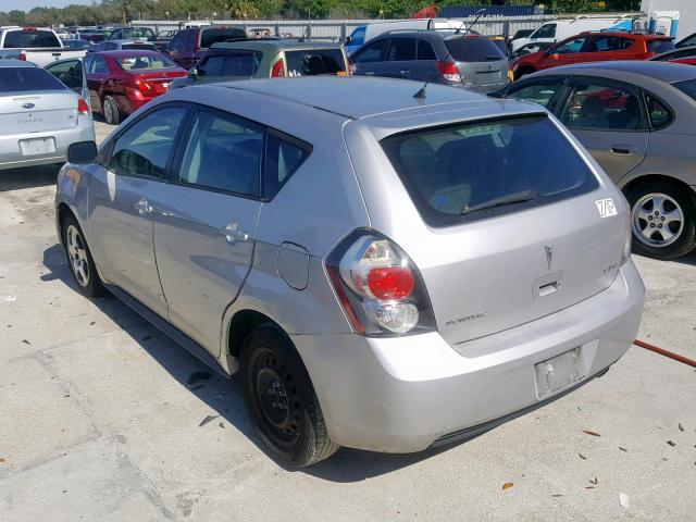 5Y2SP67899Z466991 - 2009 PONTIAC VIBE SILVER photo 3