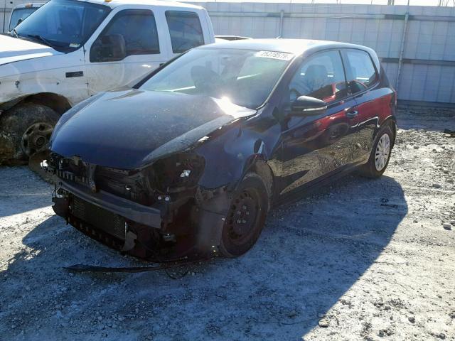 WVWBB7AJ7BW247339 - 2011 VOLKSWAGEN GOLF BLACK photo 2