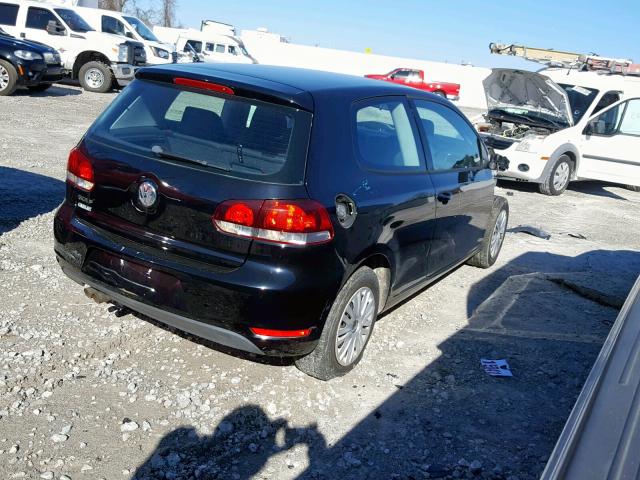 WVWBB7AJ7BW247339 - 2011 VOLKSWAGEN GOLF BLACK photo 4