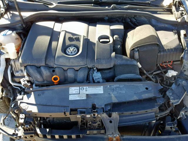 WVWBB7AJ7BW247339 - 2011 VOLKSWAGEN GOLF BLACK photo 7