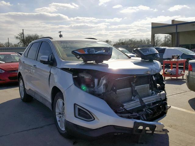 2FMPK3J85JBB51779 - 2018 FORD EDGE SEL SILVER photo 1