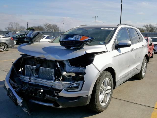 2FMPK3J85JBB51779 - 2018 FORD EDGE SEL SILVER photo 2