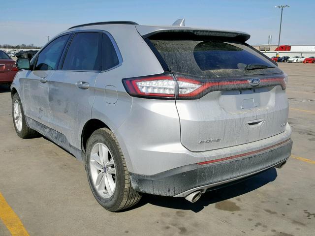 2FMPK3J85JBB51779 - 2018 FORD EDGE SEL SILVER photo 3