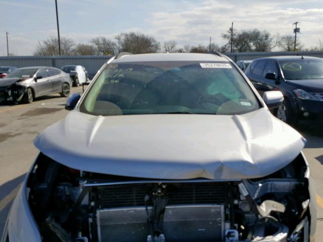 2FMPK3J85JBB51779 - 2018 FORD EDGE SEL SILVER photo 7