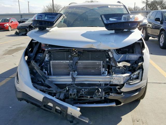 2FMPK3J85JBB51779 - 2018 FORD EDGE SEL SILVER photo 9