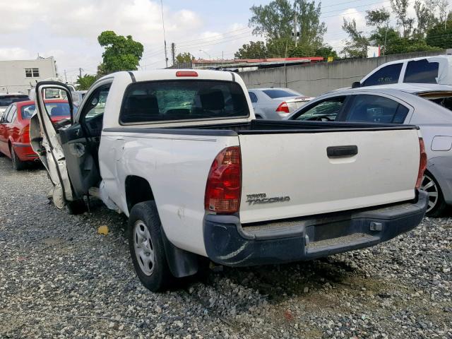 5TENX22N15Z069924 - 2005 TOYOTA TACOMA WHITE photo 3