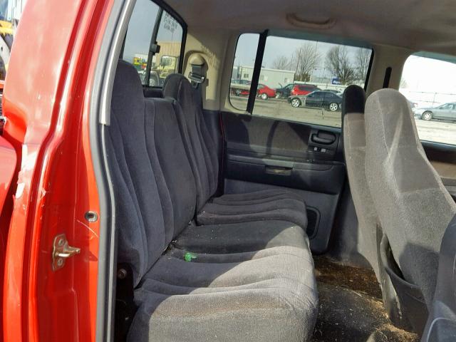 1D7HG38N44S720935 - 2004 DODGE DAKOTA QUA RED photo 6