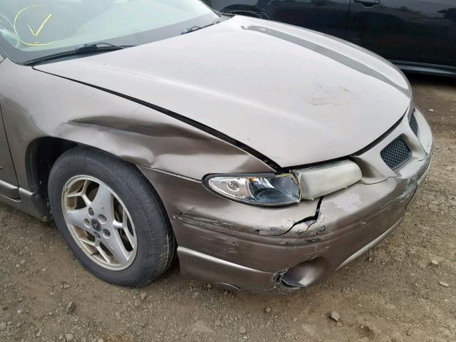 1G2WP52KX2F186197 - 2002 PONTIAC GRAND PRIX TAN photo 9