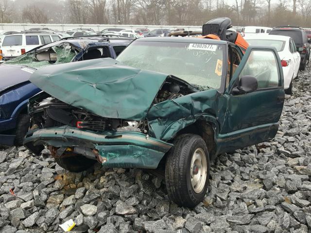 1GTCS1442TK508585 - 1996 GMC SONOMA GREEN photo 2