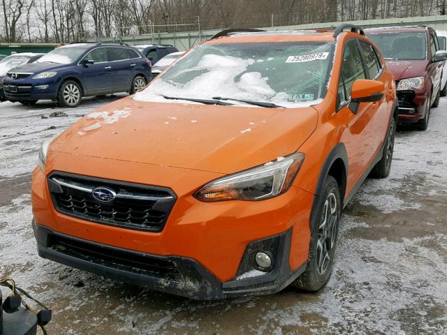 JF2GTANC3KH216686 - 2019 SUBARU CROSSTREK ORANGE photo 2