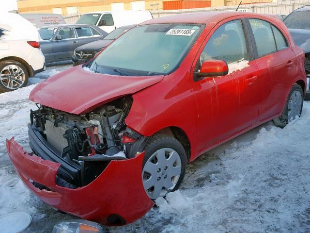 3N1CK3CPXGL248080 - 2016 NISSAN MICRA RED photo 2