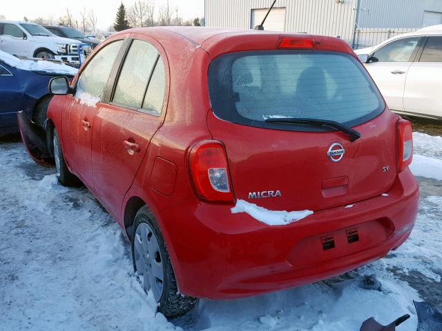 3N1CK3CPXGL248080 - 2016 NISSAN MICRA RED photo 3