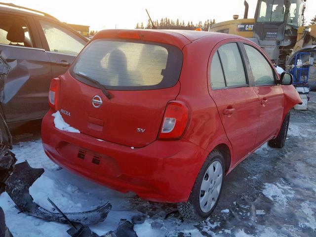 3N1CK3CPXGL248080 - 2016 NISSAN MICRA RED photo 4