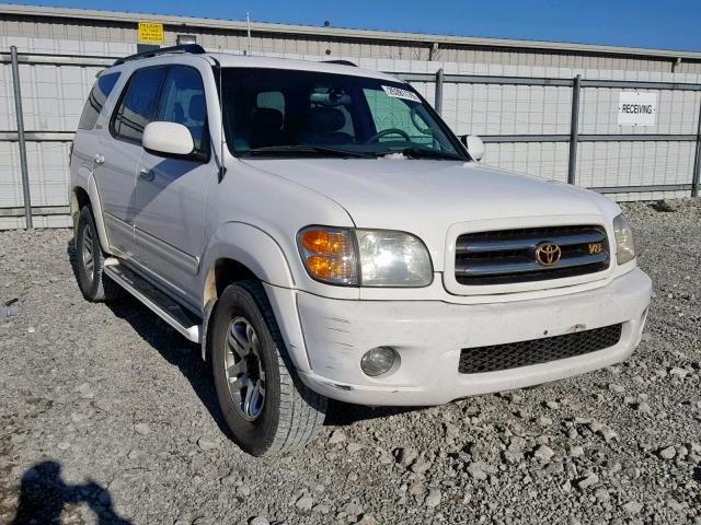 5TDBT48A23S159480 - 2003 TOYOTA SEQUOIA LI WHITE photo 1