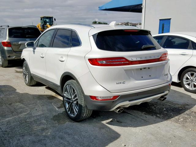 5LMTJ2AH2FUJ42306 - 2015 LINCOLN MKC WHITE photo 3