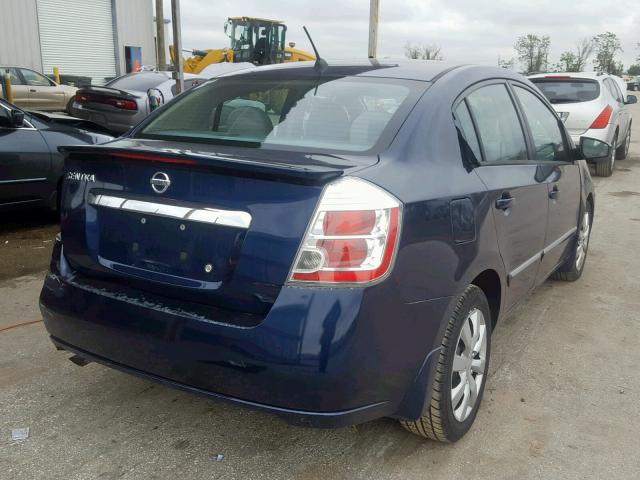 3N1AB6AP7BL647565 - 2011 NISSAN SENTRA 2.0 BLUE photo 4