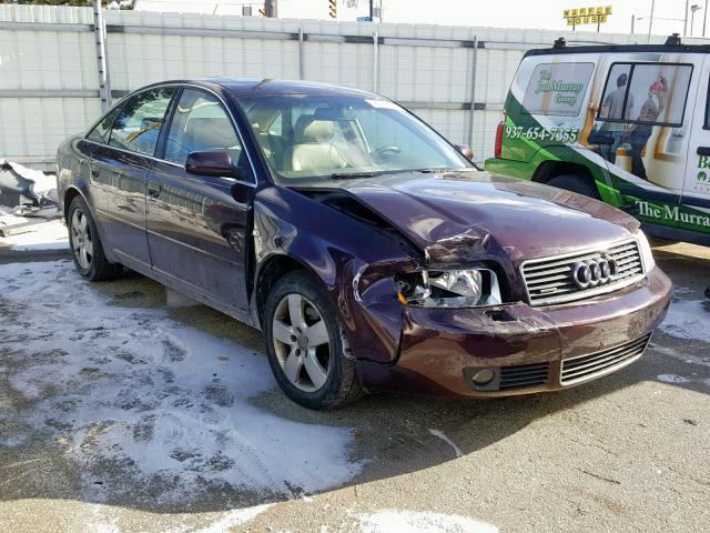 WAULT64B94N025987 - 2004 AUDI A6 3.0 QUA BURGUNDY photo 1