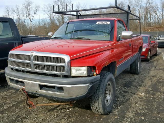 1B7JF26Z8RS642553 - 1994 DODGE RAM 2500 RED photo 2