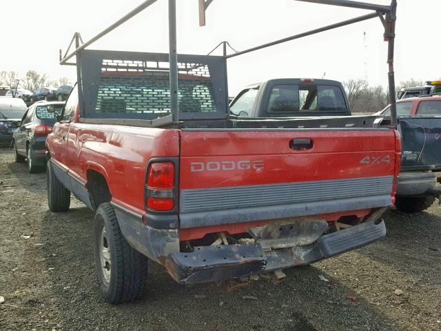 1B7JF26Z8RS642553 - 1994 DODGE RAM 2500 RED photo 3