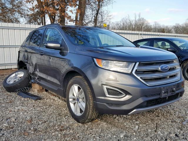 2FMTK3J87FBB66516 - 2015 FORD EDGE SEL CHARCOAL photo 1