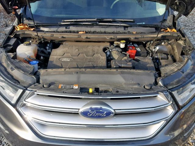 2FMTK3J87FBB66516 - 2015 FORD EDGE SEL CHARCOAL photo 7