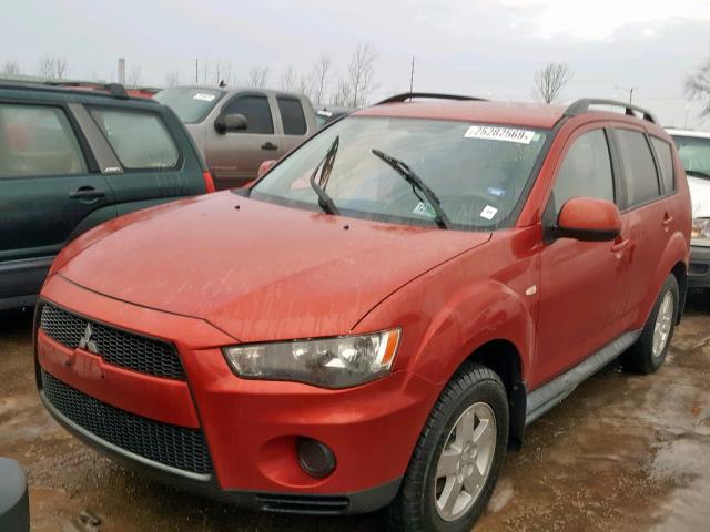 JA4AS2AW9AZ018856 - 2010 MITSUBISHI OUTLANDER RED photo 2