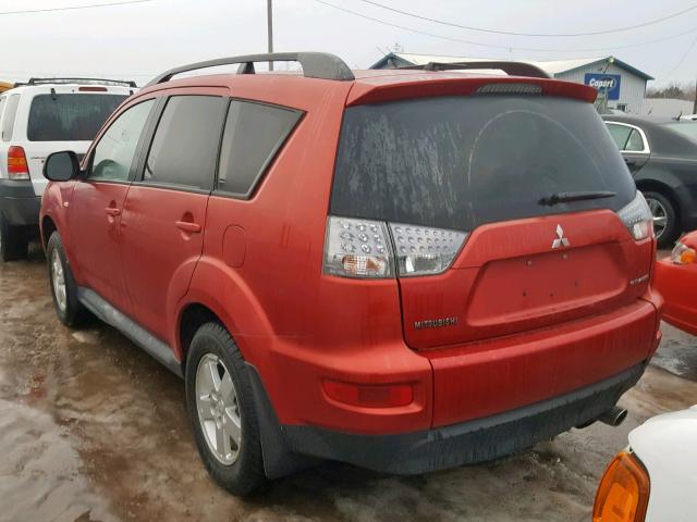 JA4AS2AW9AZ018856 - 2010 MITSUBISHI OUTLANDER RED photo 3