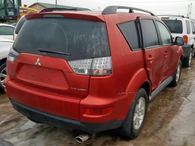 JA4AS2AW9AZ018856 - 2010 MITSUBISHI OUTLANDER RED photo 4