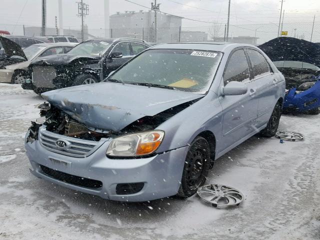 KNAFE121875383106 - 2007 KIA SPECTRA EX BLUE photo 2