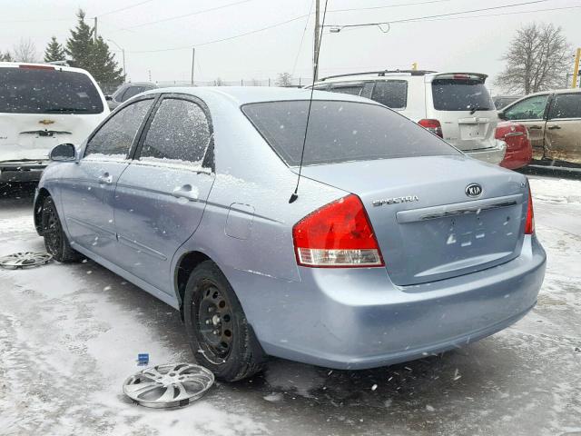 KNAFE121875383106 - 2007 KIA SPECTRA EX BLUE photo 3