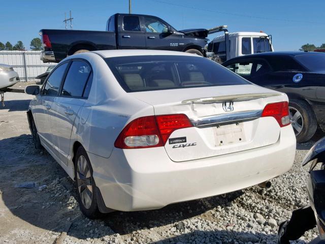 19XFA1F99BE004870 - 2011 HONDA CIVIC EXL WHITE photo 3