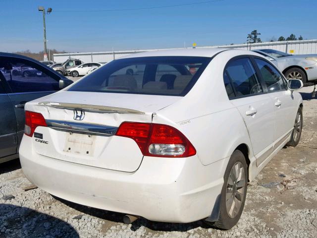 19XFA1F99BE004870 - 2011 HONDA CIVIC EXL WHITE photo 4